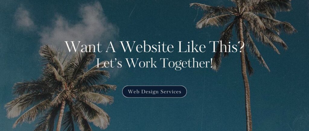 Showit Website design banner
